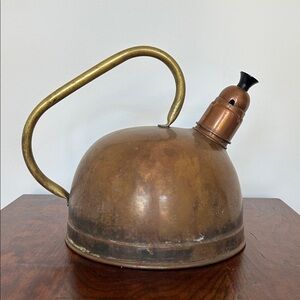 Vintage Copper and Brass Tea Kettle